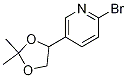 2-broMo-5-(2,2-diMethyl-1,3-dioxolan-4-yl)pyridine 结构式