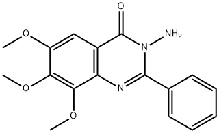 4(3H)-Quinazolinone,  3-amino-6,7,8-trimethoxy-2-phenyl- Structure