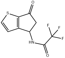 2,2,2-三氟-N-{6-氧代-4H,5H,6H-环戊烷并[B]噻吩-4-基}乙酰胺,108046-14-6,结构式