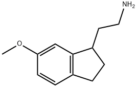 rac-2,3-Dihydro-6-methoxy-1H-indene-1-ethanamine, 108048-37-9, 结构式
