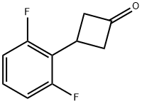 3-(2,6-二氟苯基)环丁烷-1-酮 结构式