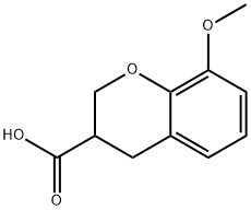 8-甲氧基吡喃-3-羧酸 结构式