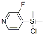 Pyridine, 4-(chlorodimethylsilyl)-3-fluoro- (9CI) 结构式