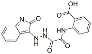 2-[[[(2-oxoindol-3-yl)amino]carbamoylformyl]amino]benzoic acid 结构式