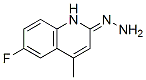 2(1H)-Quinolinone,6-fluoro-4-methyl-,hydrazone(9CI) 结构式