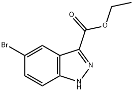 5-BROMO-1H-INDAZOLE-3-CARBOXYLIC ACID ETHYL ESTER Structure