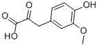 4-羟基-3-甲氧基苯基丙酮酸, 1081-71-6, 结构式