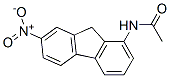 N-(7-nitro-9H-fluoren-1-yl)acetamide 化学構造式