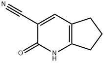 2-OXO-2,5,6,7-TETRAHYDRO-1H-[1]PYRINDINE-3-CARBONITRILE 化学構造式