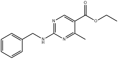 2-苄胺邻-4-甲基-嘧啶-5-甲酸乙酯,108123-81-5,结构式