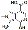 2H-Pyrazolo[4,3-c]pyridine-7-carboxylicacid,3-amino-4-hydroxy-2-methyl- Structure