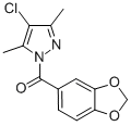 1-(1,3-Benzodioxol-5-ylcarbonyl)-4-chloro-3,5-dimethyl-1H-pyrazole Structure
