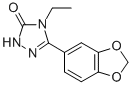 2,4-Dihydro-5-(1,3-benzodioxol-5-yl)-4-ethyl-3H-1,2,4-triazol-3-one 结构式