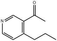 Ethanone, 1-(4-propyl-3-pyridinyl)- (9CI) Structure