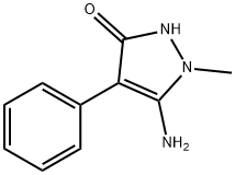 3H-Pyrazol-3-one, 5-amino-1,2-dihydro-1-methyl-4-phenyl- Structure