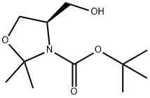 (R)-3-叔丁氧羰基-2,2-二甲基-4-羟甲基恶唑烷,108149-63-9,结构式