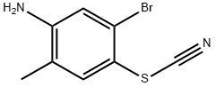 5-Bromo-2-methyl-4-thiocyanatoaniline Structure