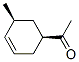 Ethanone, 1-(5-methyl-3-cyclohexen-1-yl)-, cis- (9CI) Structure