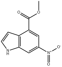 1H-Indole-4-carboxylic acid, 6-nitro-, Methyl ester Struktur