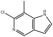1H-Pyrrolo[3,2-c]pyridine, 6-chloro-7-Methyl- 化学構造式
