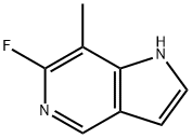 1H-Pyrrolo[3,2-c]pyridine, 6-fluoro-7-Methyl- 化学構造式