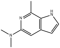 1H-Pyrrolo[2,3-c]pyridin-5-aMine, N,N,7-triMethyl- Struktur