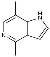 1H-Pyrrolo[3,2-c]pyridine, 4,7-diMethyl-,1082041-07-3,结构式