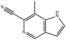 1H-Pyrrolo[3,2-c]pyridine-6-carbonitrile, 7-Methyl- Struktur