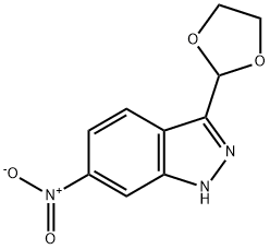3-(1,3-dioxolan-2-yl)-6-nitro-1H-indazole Struktur
