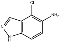 5-AMino-4-chloro-1H-indazole Struktur