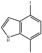 1H-Indole, 4-iodo-7-Methyl- Struktur