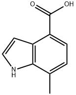 1H-Indole-4-carboxylic acid, 7-Methyl- Struktur