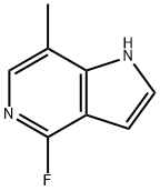 1H-Pyrrolo[3,2-c]pyridine, 4-fluoro-7-Methyl- Struktur