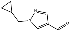 1-CyclopropylMethyl-1H-pyrazole-4-carbaldehyde Structure