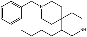 9-benzyl-1-butyl-3,9-diazaspiro[5.5]undecane Struktur