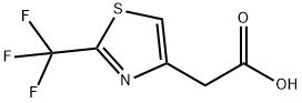 (2-Trifluoromethyl-thiazol-4-yl)-acetic acid Struktur