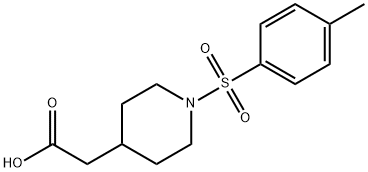 {1-[(4-Methylphenyl)sulfonyl]piperidin-4-yl}acetic acid Structure