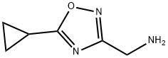 1-(5-cyclopropyl-1,2,4-oxadiazol-3-yl)methanamine Struktur