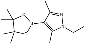 1-ethyl-3,5-dimethyl-4-(4,4,5,5-tetramethyl-1,3,2-dioxaborolan-2-yl)-1H-pyrazole Structure