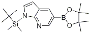 1-(叔丁基二甲基甲硅烷基)-5-(4,4,5,5-四甲基-1,3,2-二氧杂环戊硼烷-2-基)-1H-吡咯并[2,3-B]吡啶 结构式
