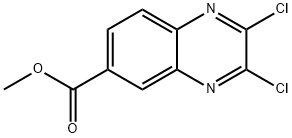 2,3-ジクロロ-6-キノキサリンカルボン酸メチル 化学構造式