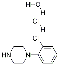 1-(2-氯苯基)哌嗪单盐酸盐单水合物 结构式