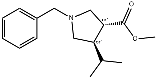 trans Methyl 1-benzyl-4-isopropylpyrrolidine-3-carboxylate,1082745-42-3,结构式