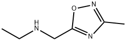 N-[(3-甲基-1,2,4-恶二唑-5-基)甲基]乙胺 结构式