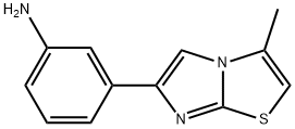 [3-(3-Methylimidazo[2,1-{b}][1,3]thiazol-6-yl)phenyl]amine 结构式