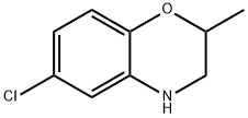 6-氯-2-甲基-3,4-二氢-2H-1,4-苯并恶嗪 结构式