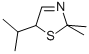 Thiazole, 2,5-dihydro-2,2-dimethyl-5-(1-methylethyl)- (9CI),108284-85-1,结构式