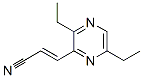 2-Propenenitrile,3-(3,6-diethylpyrazinyl)-,(E)-(9CI) 结构式