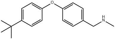 1-(4-(4-(叔丁基)苯氧基)苯基)-N-甲基甲胺, 1082908-68-6, 结构式