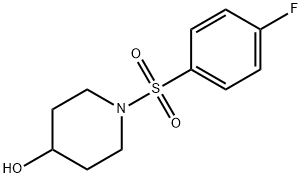 1-[(4-氟苯基)磺酰基]-4-哌啶醇 结构式